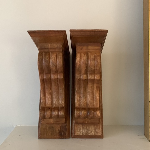 Set of 2 pcs Carved wooden corbels Corbels Bracket wall decor home new kitchen‎ - Picture 6 of 16